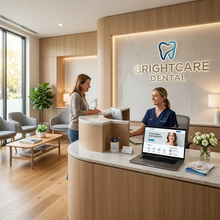 dental clinic reception with laptop 202607190028 converted